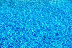 Blue water in a swimming pool photo