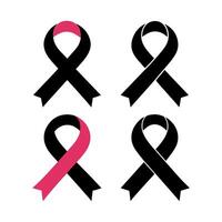 Cancer silhouette icon set design with a white background vector