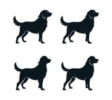 Retriever silhouette icon design vector
