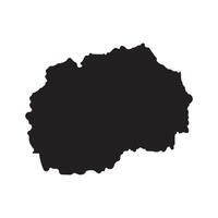 North Macedonia Map Icon Illustration Element Design vector