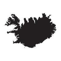 Iceland Map Design vector