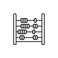 An abacus icon on a white background vector