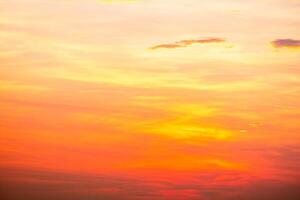 Beautiful , luxury soft gradient orange gold clouds and sunlight on the blue sky perfect for the background, take in everning,Twilight, Large size, high definition landscape photo