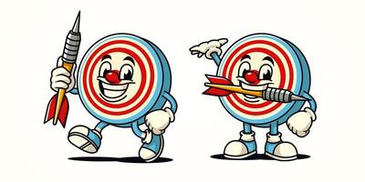 Dart character cartoon mascot. Suitable for business, marketing, promotion and design elements vector