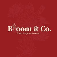 Red Cream Simple Illustration Florist Business Card template