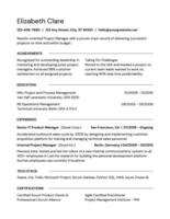 ATS Format Resume template