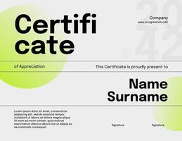Modern Certificate of Appreciation template