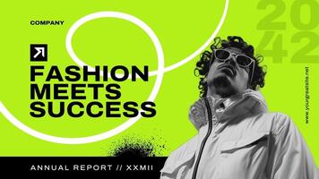 Fashion Annual Report Presentation template