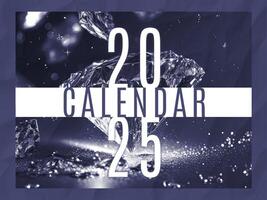 2025 Calendar with Crystal Theme template