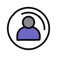 User Icon . Outline User profile switch sign. Isolated Contour Symbol Illustration vector