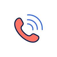 Phone call icon. Flat design style. illustration. vector