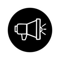 Megaphone icon. Loudspeaker symbol. illustration. vector