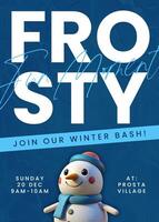 Winter Party Invitation template