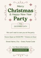 Christmas Party Invitation template