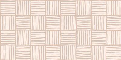 Trendy aesthetic abstract seamless pattern with geometric print. Minimalistic Organic brush stroke, ink texture. Simple design for wallpaper, textile, wrapping, packing, fabric, branding, decoration vector
