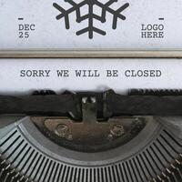 Holliday Announcement Linkedin Post for Christmas Template