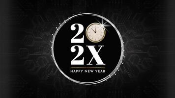 Company New Year Facebook Mobile Cover Template