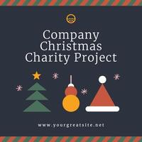 Christmas Company CSR Project Linkedin Post Template