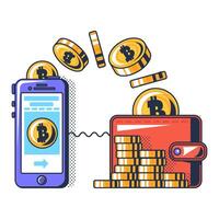 Multi Colored Money Transaction Icon vector