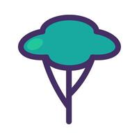 Wastepaper concept icon with a spreading crown tree element vector