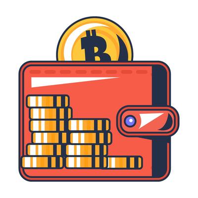 Multi Colored Storing Cryptocurrency Icon
