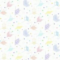 Mathematical School Science Seamless Pattern vector