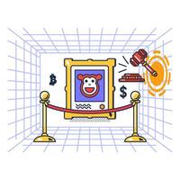 Multi Colored Selling Digital Images On Concept vector