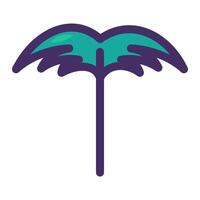 Wastepaper concept icon with a palm tree element vector