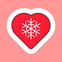 Greeting Card In Shape Of Heart Retro Y2K Sticker vector