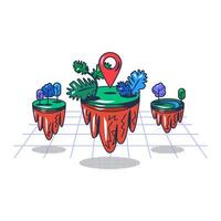 Multi Colored Metaverse Of Virtual Concept vector