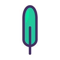 Wastepaper concept icon with a columnar crown tree element vector