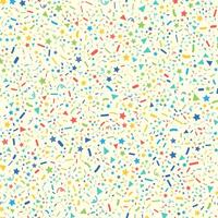 Confetti And Tinsel Flying Air Seamless Pattern vector