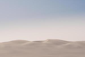 View of the Skeleton Coast desert dunes in the morning in Namibia. photo