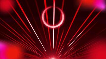 Red Neon Modern and Futuristic background with rays video