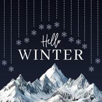 Welcome Winter for Instragram Post template