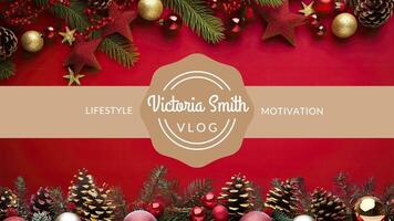 Christmas themed influencer channel template