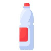 Water Bottle Flat Style Container vector