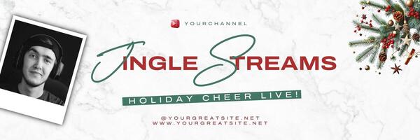 Streamers Celebrating Christmas X Header template
