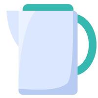Tea Pot Flat Style Container vector