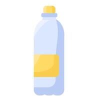 Bullet Shape Bottle Flat Style Container vector
