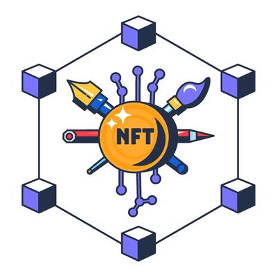Multi Colored Assignment Of NFT Token Icon