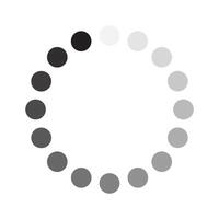 Loading circle. Round loading. White gradient dotted round loading. illustration vector