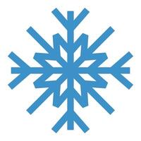 Snowflake icon. Snowflake symbol. Snow icon. Snowflakes ice crystal isolated. illustration vector