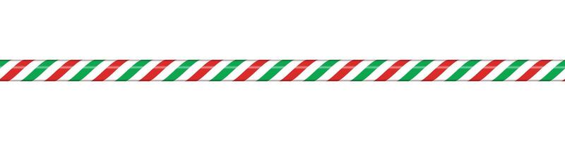 Candy cane line with red and green striped. Seamless line with striped candy pattern. Candy lines. illustration vector