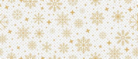 Abstract snowflake seamless border. Snowflakes seamless pattern. Snowfall repeat backdrop. Winter holidays theme. Seamless background with snowflakes. illustration vector
