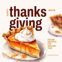 Minimalist Happy Thanksgiving Instagram Post template