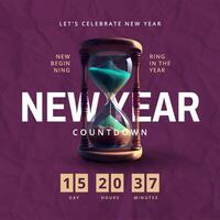 New Year Countdown Instagram Post template