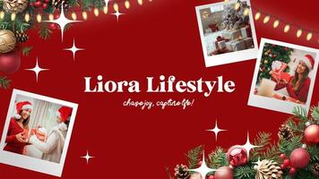 Cheerful Red Christmas Facebook Cover template