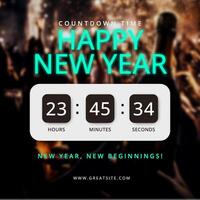 New Year Countdown Instagram Post template
