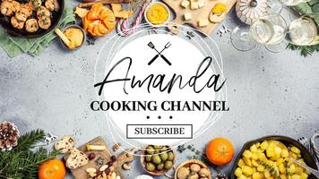 Christmas themed cooking channel template